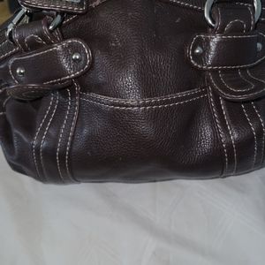 Tignanello all soft butter leather hand bag .
